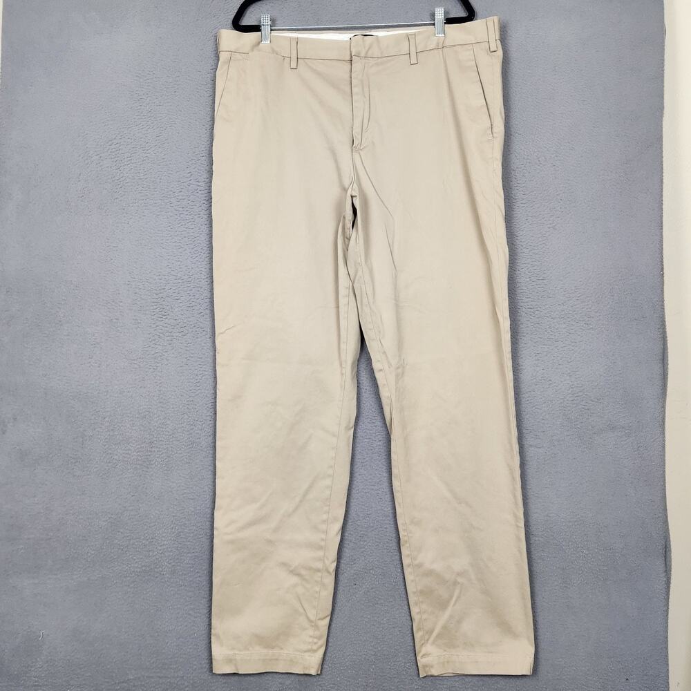 Banana Republic Pants Mens 40x36 Beige Mason Athletic Tapered Measure 40x34